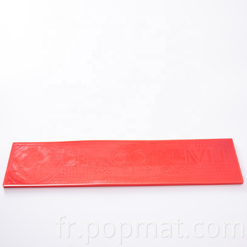Barmat avec logo personnalisé Promotionnel Soft PVC 3D Table Table Bar Table